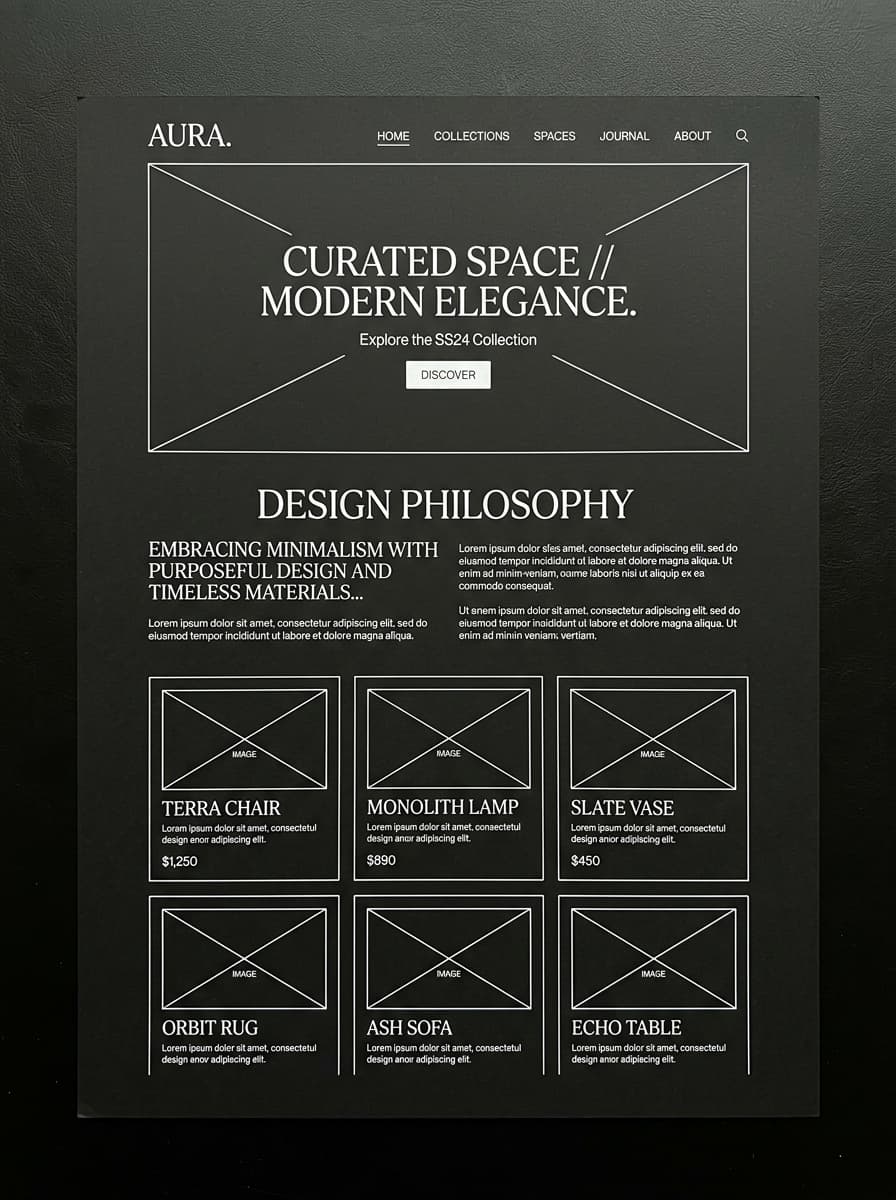 Automotive detailing atmosphere for website design
